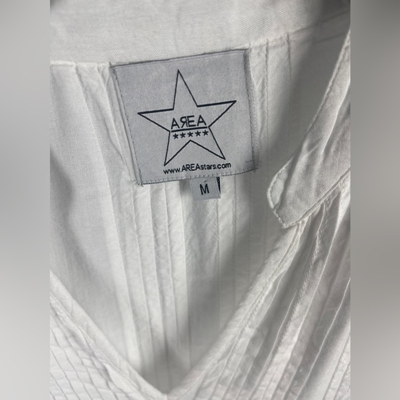 Area Stars Handkerchief Hem White long sleeve Mini Dress Size Medium (8-10) NWT - Picture 8 of 14